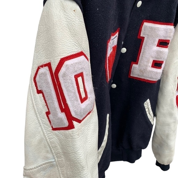 Vintage Bellmont Lettermans Varsity Jacket High School Size Large - Picture 3 of 9